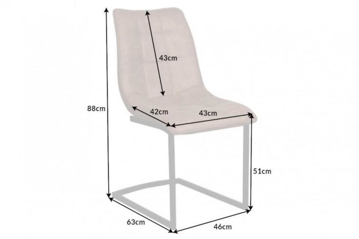 Szék - MIAMI szürkésbarna mikroszálas szék