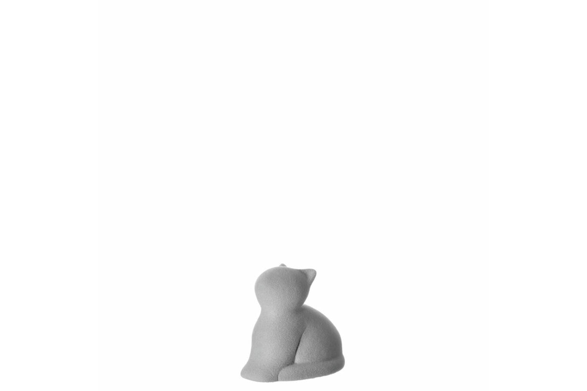Dísztárgy - MICIA cica figura 6cm szürke - Leonardo