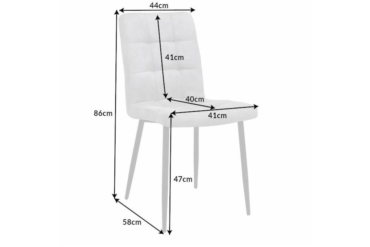 Szék - MODENA szürke mikroszálas szék