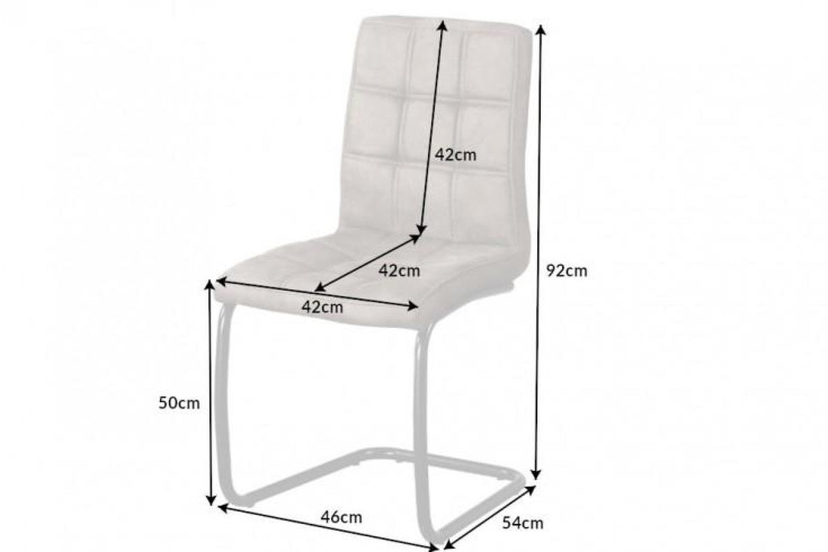 Szék - MODENA vintage szürkésbarna mikroszálas szék