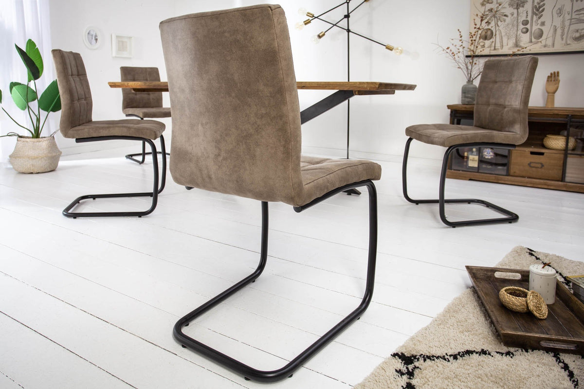 Szék - MODENA vintage szürkésbarna mikroszálas szék