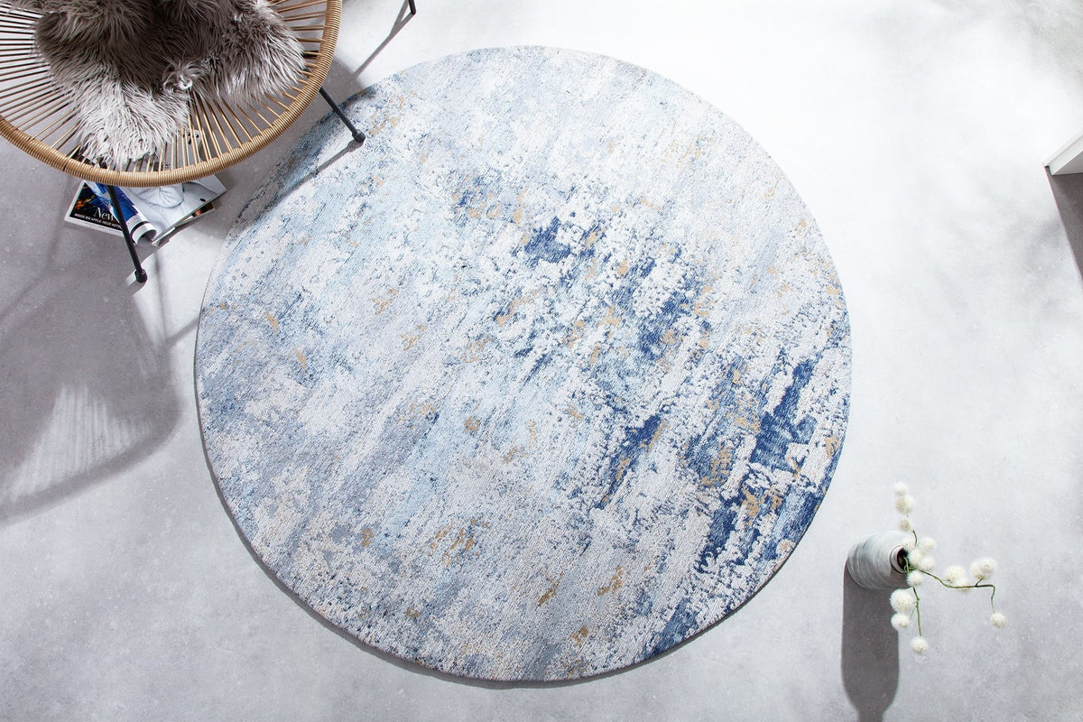 Szőnyeg - MODERN ART kék kerek szövet szőnyeg