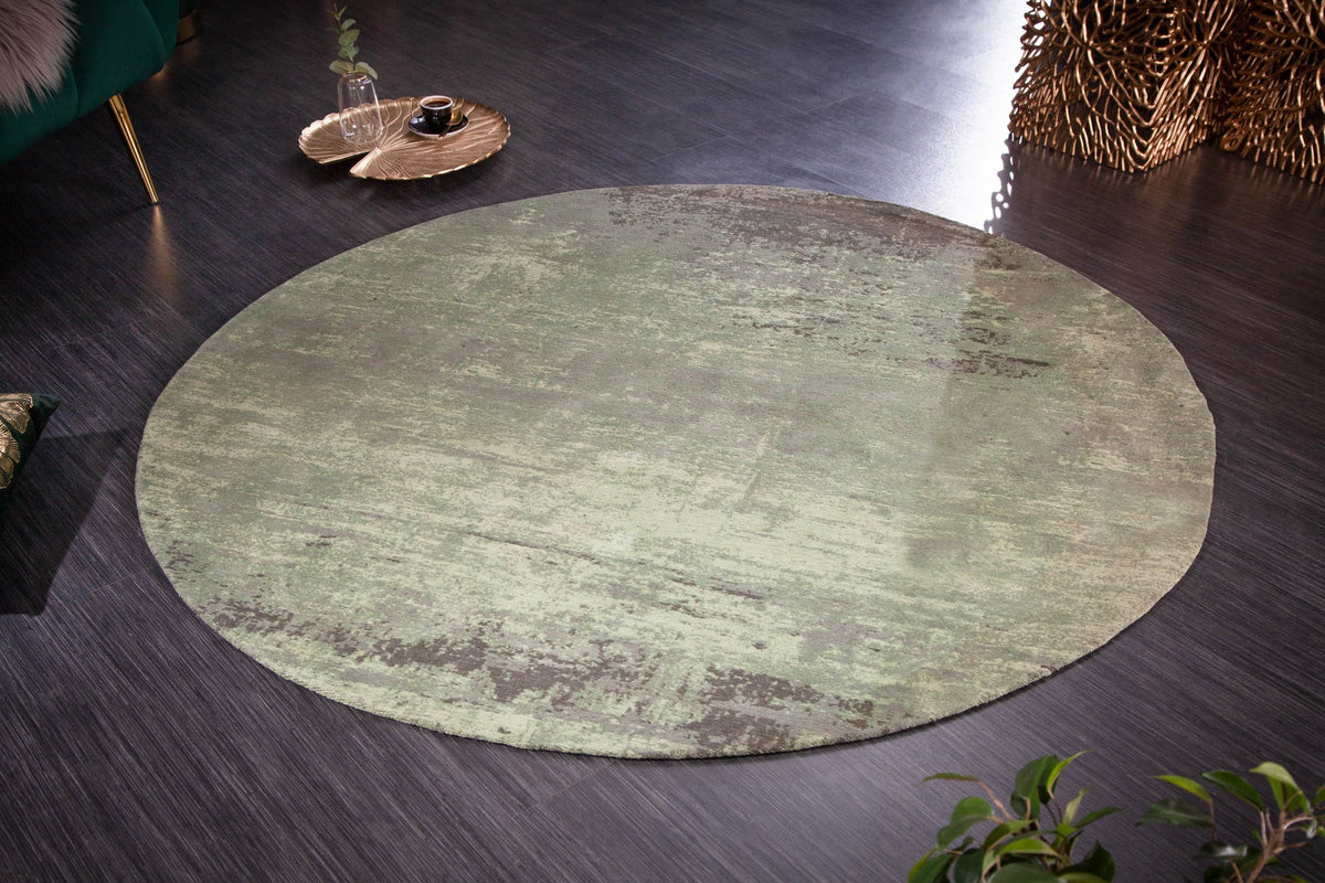 Szőnyeg - MODERN ART zöld kerek szövet szőnyeg 150cm