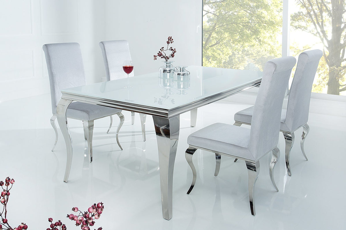 Étkezőasztal - MODERN BAROCK fehér étkezőasztal 180cm