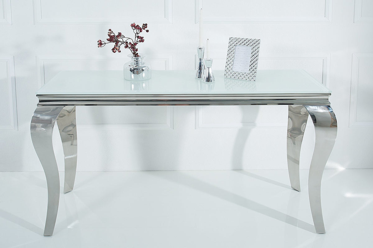 Konzolasztal - MODERN BAROCK fehér konzolasztal 140 cm