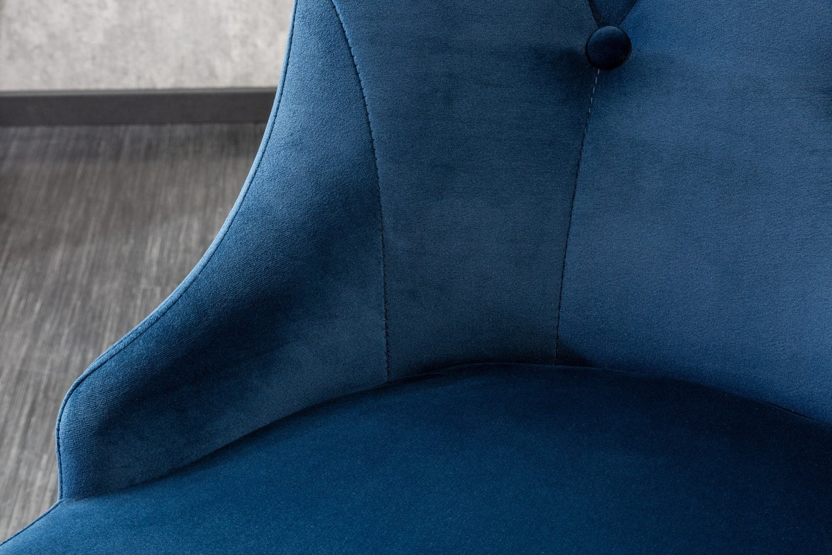 Szék - MODERN BAROCK kék bársony szék