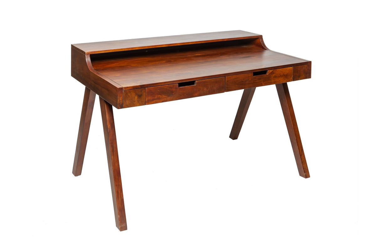 Íróasztal - MONSOON barna akácfa íróasztal