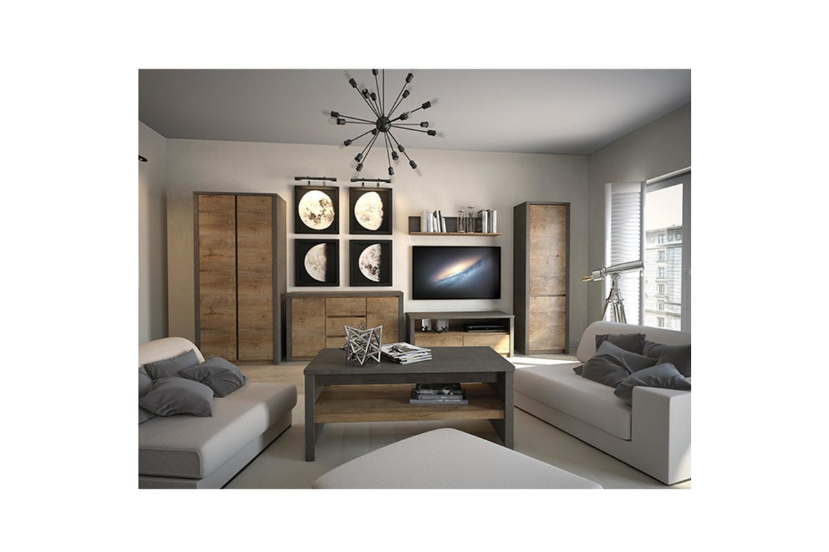 TV szekrény - MONTANA barna és szürke mdf tv szekrény