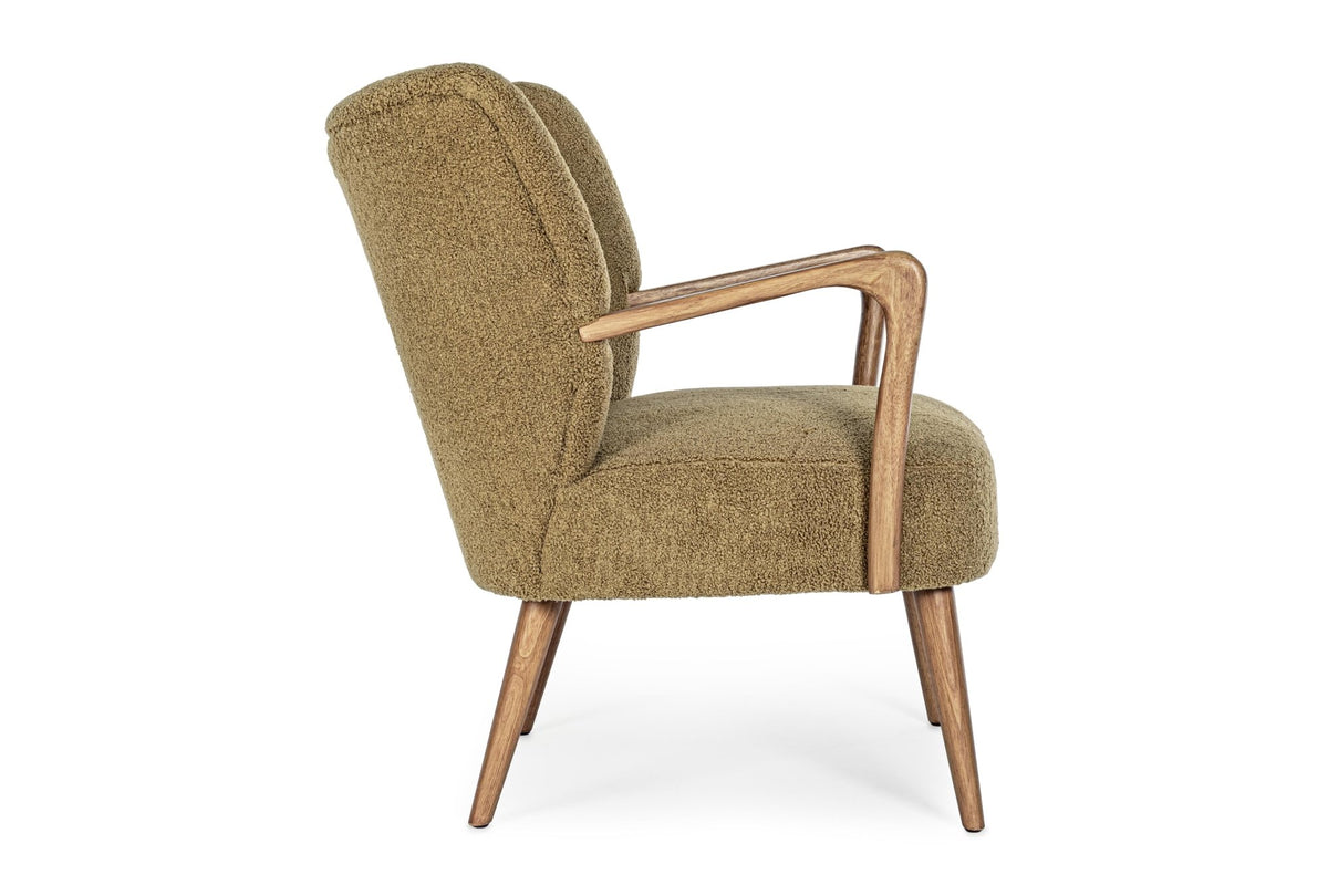 Fotel - MORITZ barna 100% polyester fotel