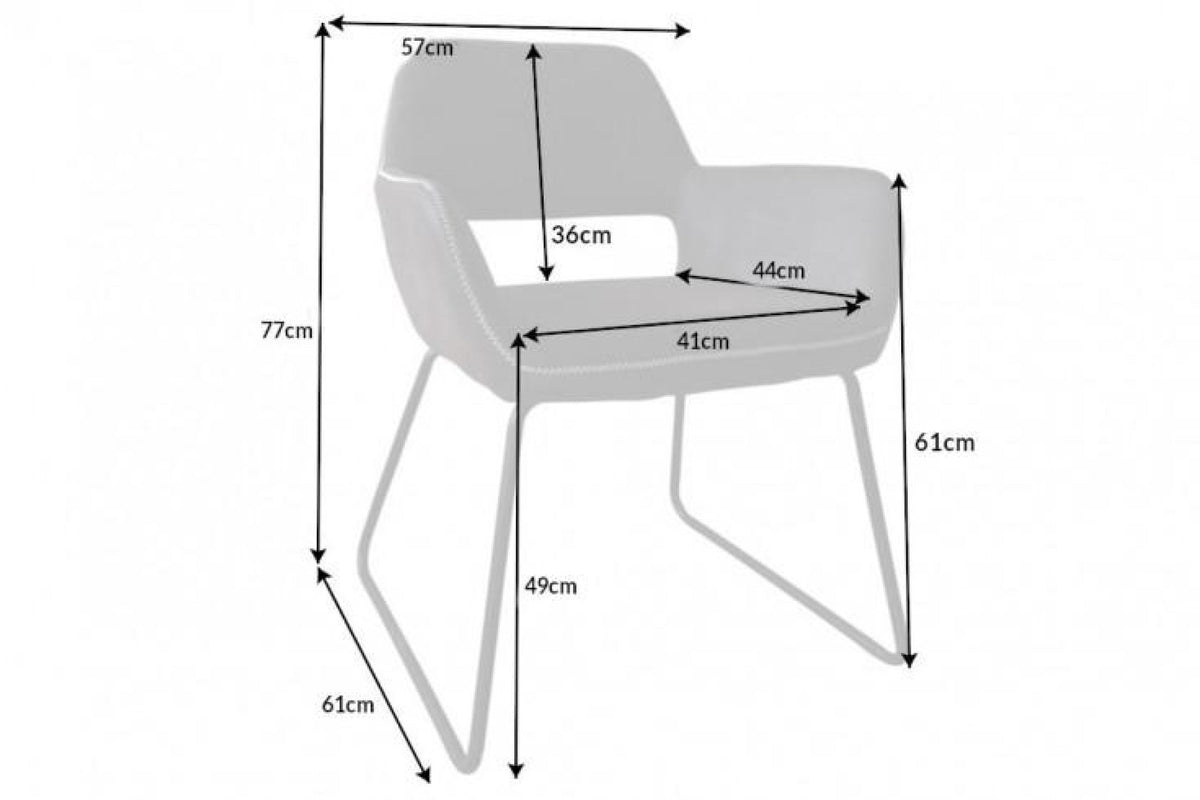 Szék - MUSTANG szürkésbarna mikroszálas szék