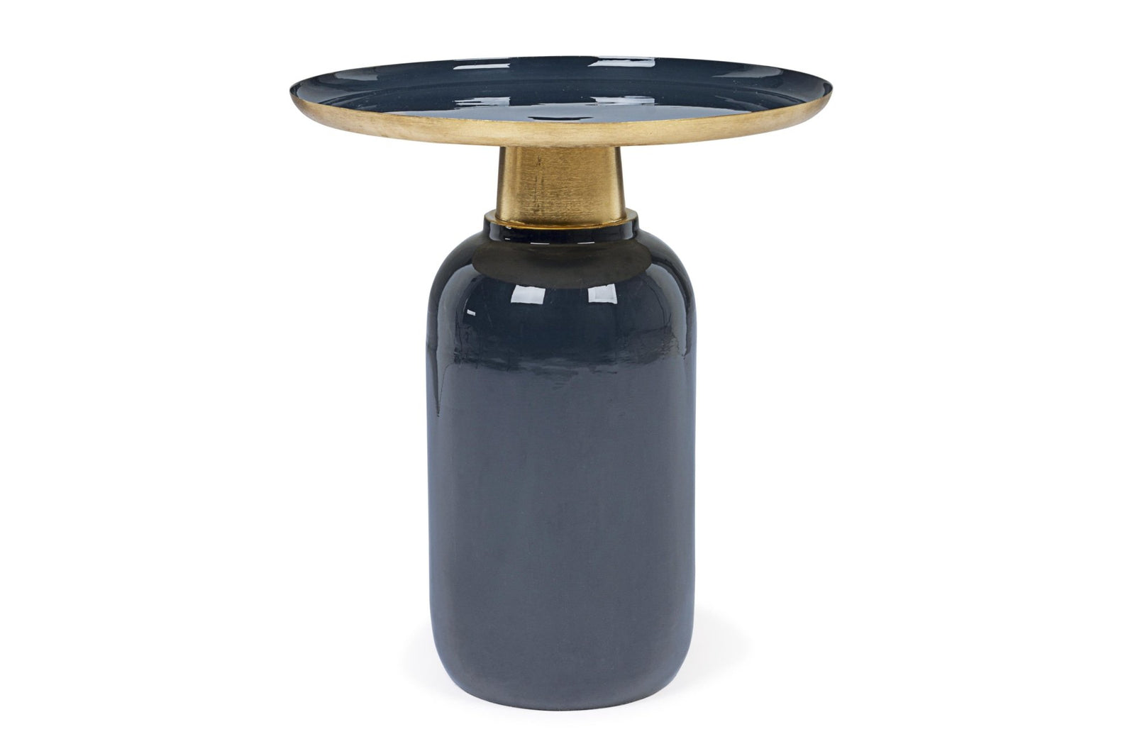 Lerakóasztal - NALIMA kék lerakóasztal 40.5cm átmérő