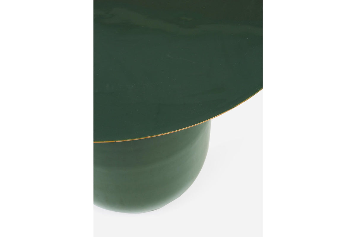 Lerakóasztal - NALIMA sötétzöld lerakóasztal 50cm átmérő