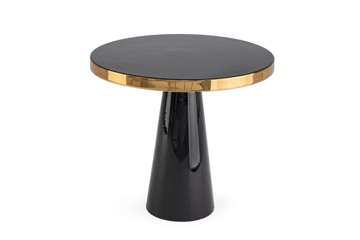 Lerakóasztal - NANDIKA fekete acél lerakóasztal