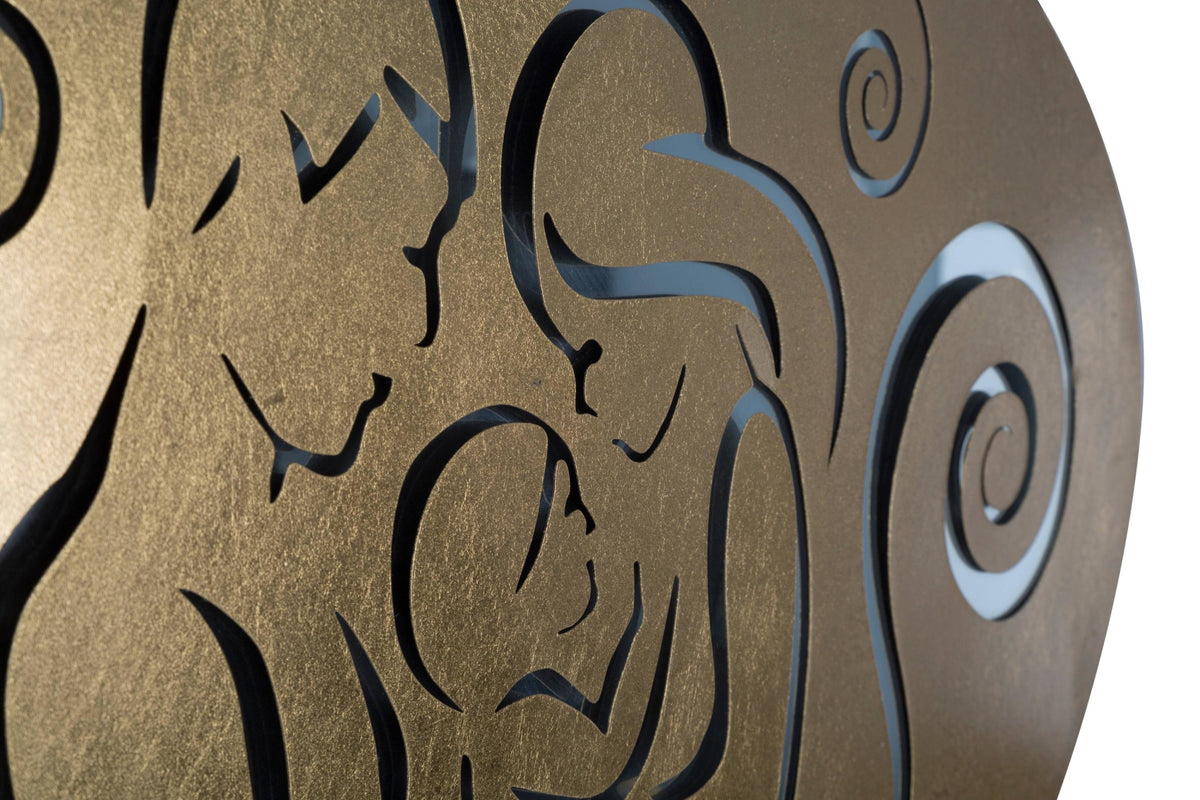 Fali dekoráció - NATIVITY arany vas fali dekoráció