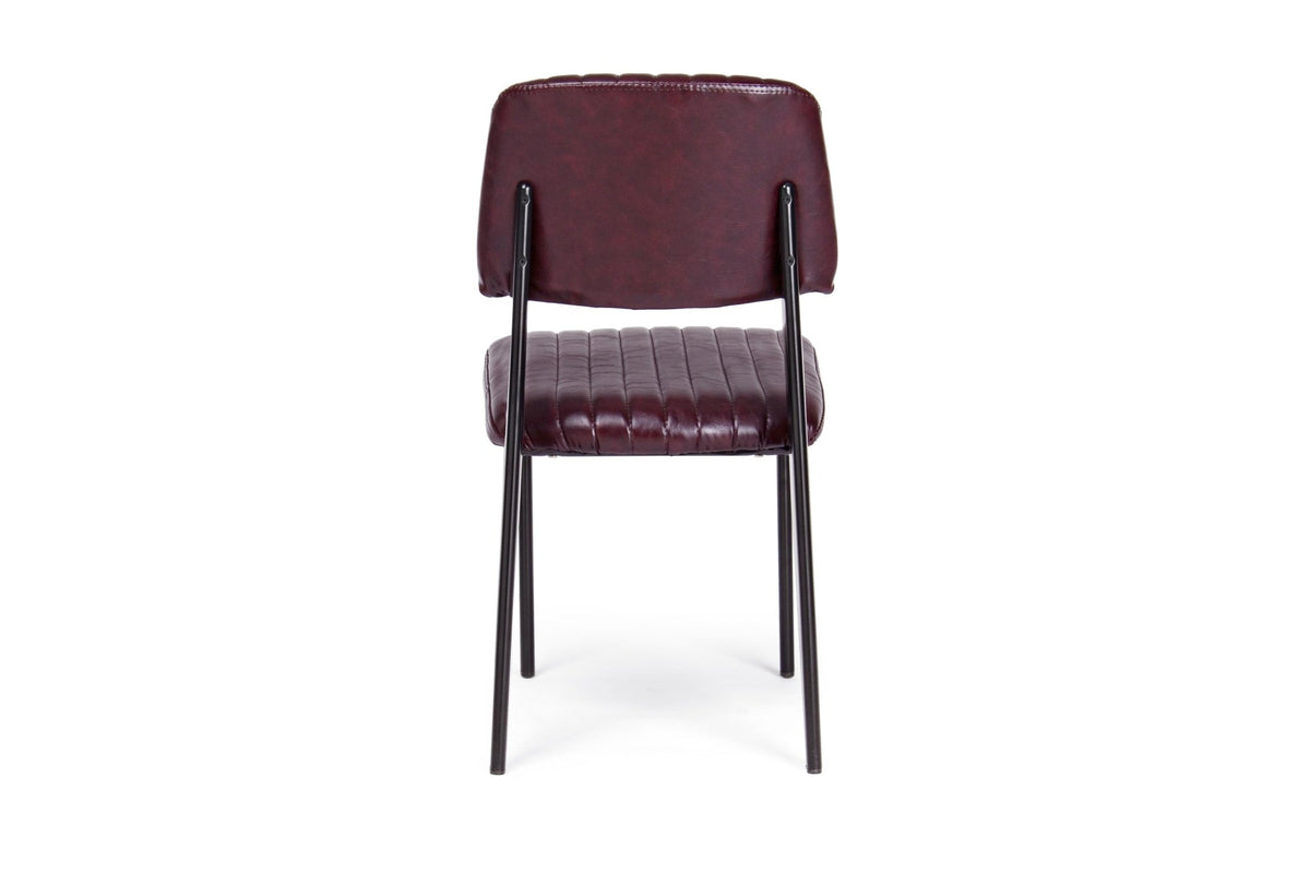 Szék - NELLY vintage bordó szék