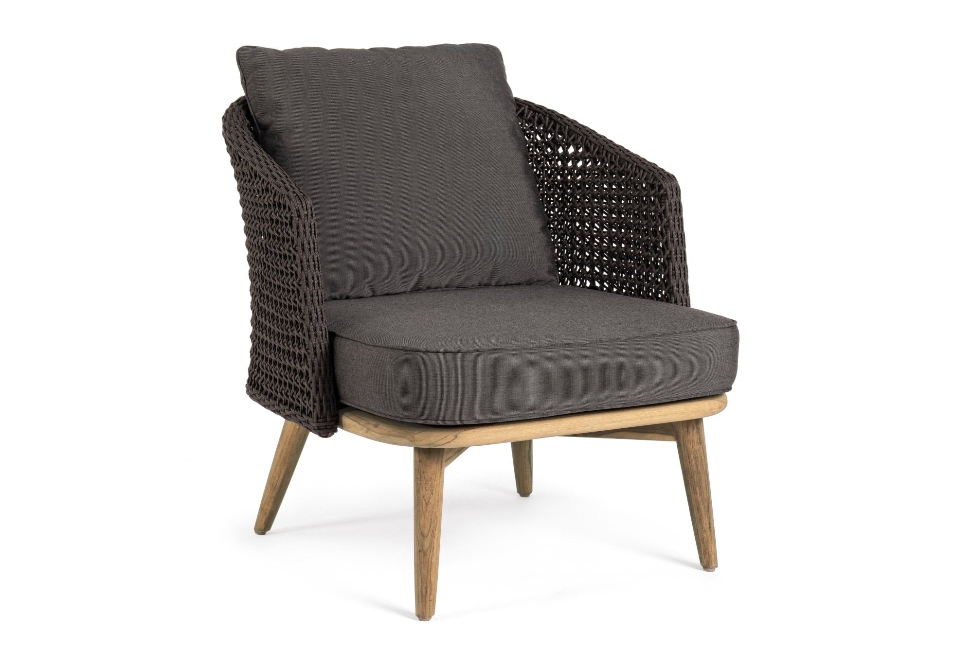 Kerti fotel - NINFA fekete 100% polypropilen kerti fotel