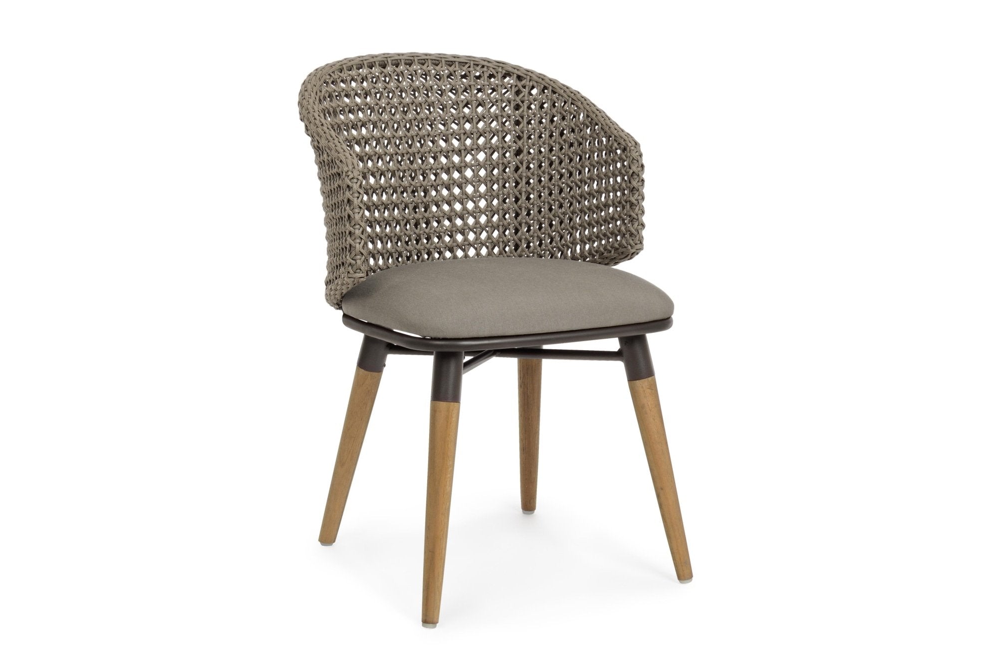 Kerti szék - NINFA szürkésbarna műanyag kerti szék