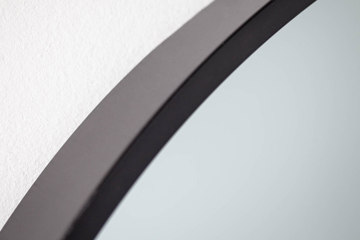 Falitükör - NOEMI fekete fém falitükör 90cm