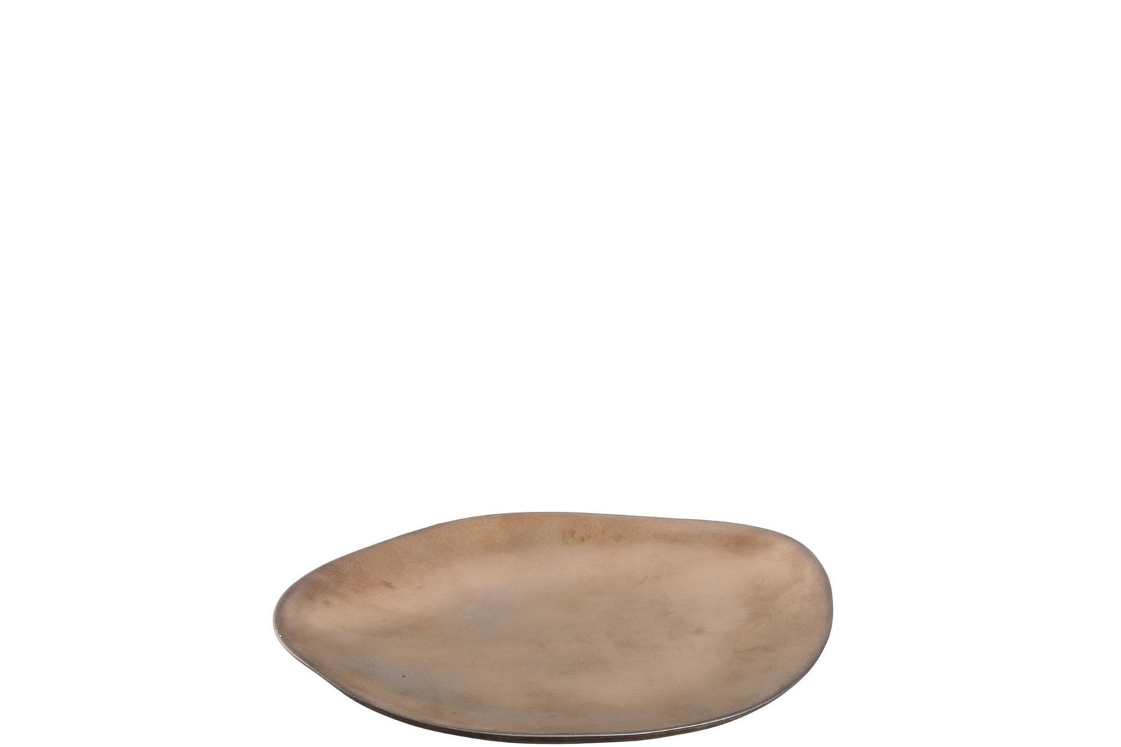 Kistányér - NOLI barna desszertes-reggeliző tányér 23x17cm - Leonardo