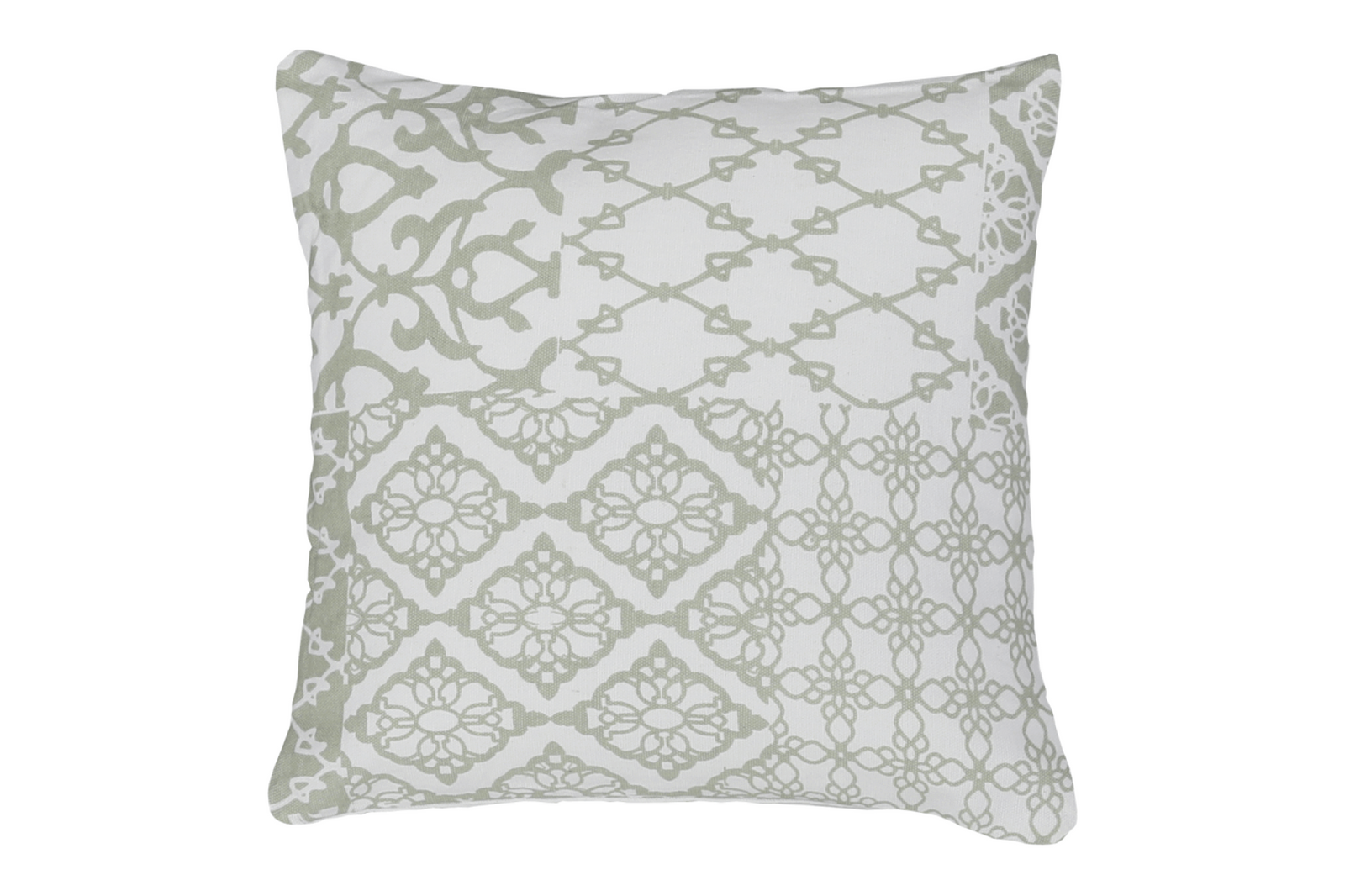 Díszpárna - NOVEL zöld mintás párna 30cm