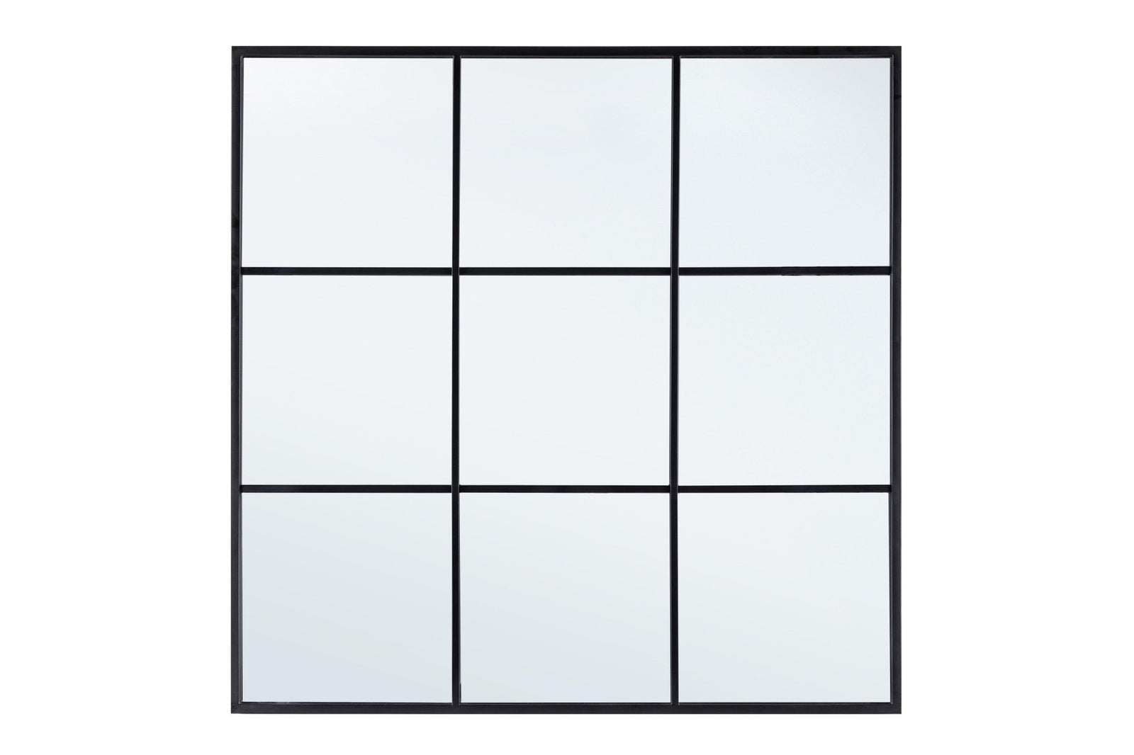 Tükör - NUCLEOS ablakos fekete keretes tükör