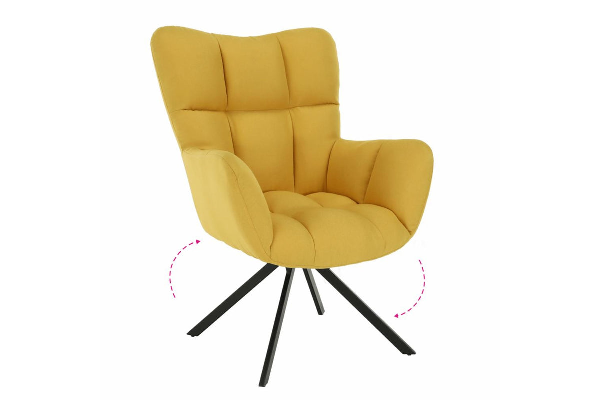Fotel - O sárga szövet fotel