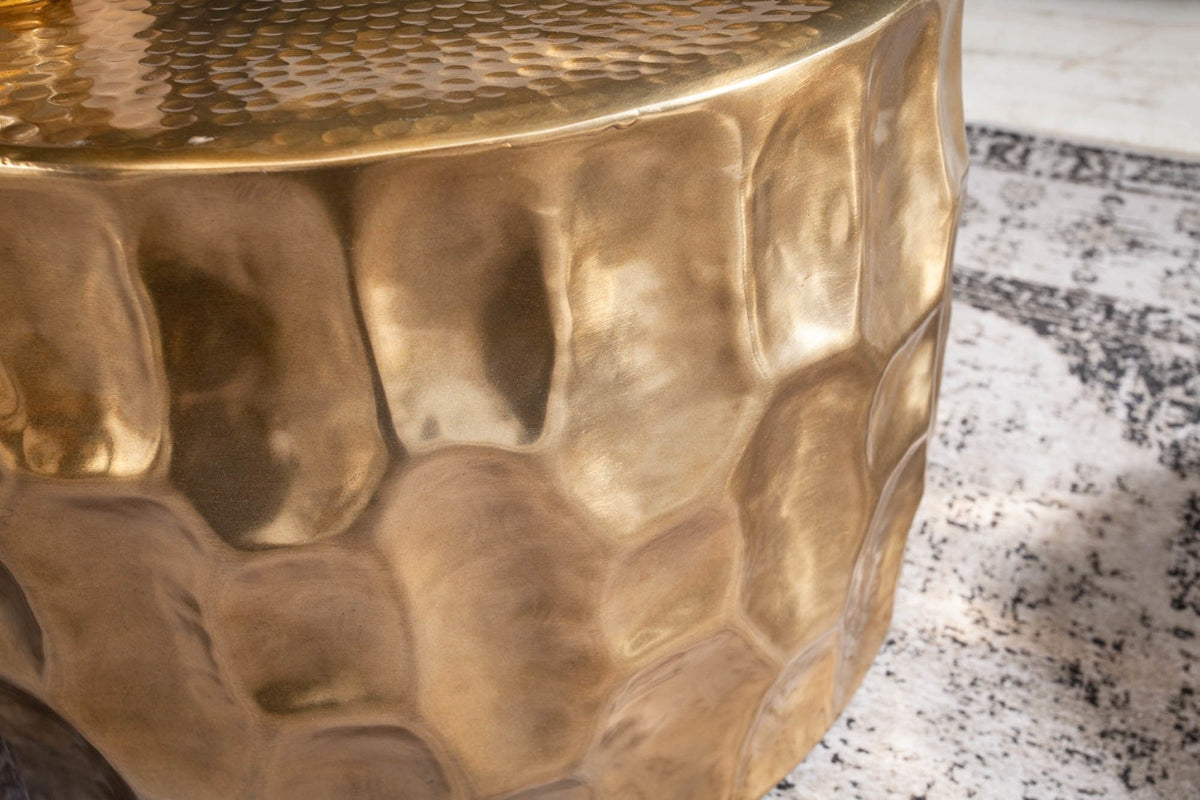 Dohányzóasztal - ORGANIC ORIENT arany alumínium dohányzóasztal 53cm