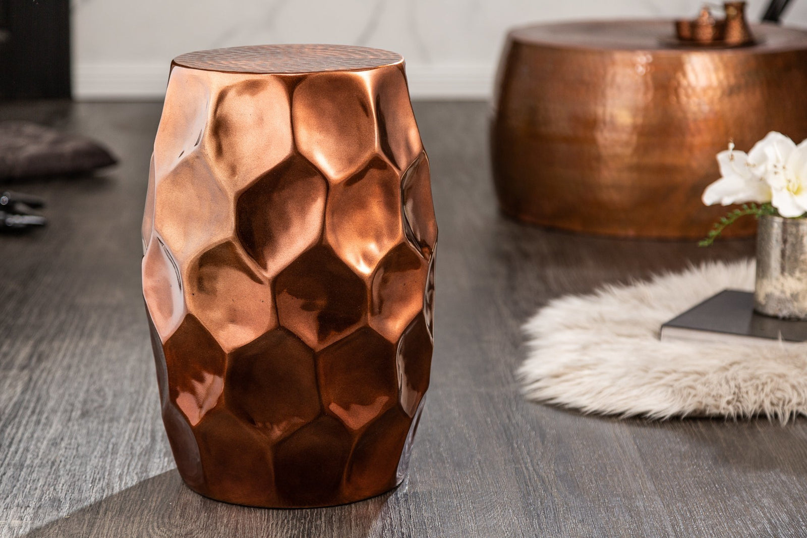 Lerakóasztal - ORGANIC ORIENT bronz alumínium lerakóasztal