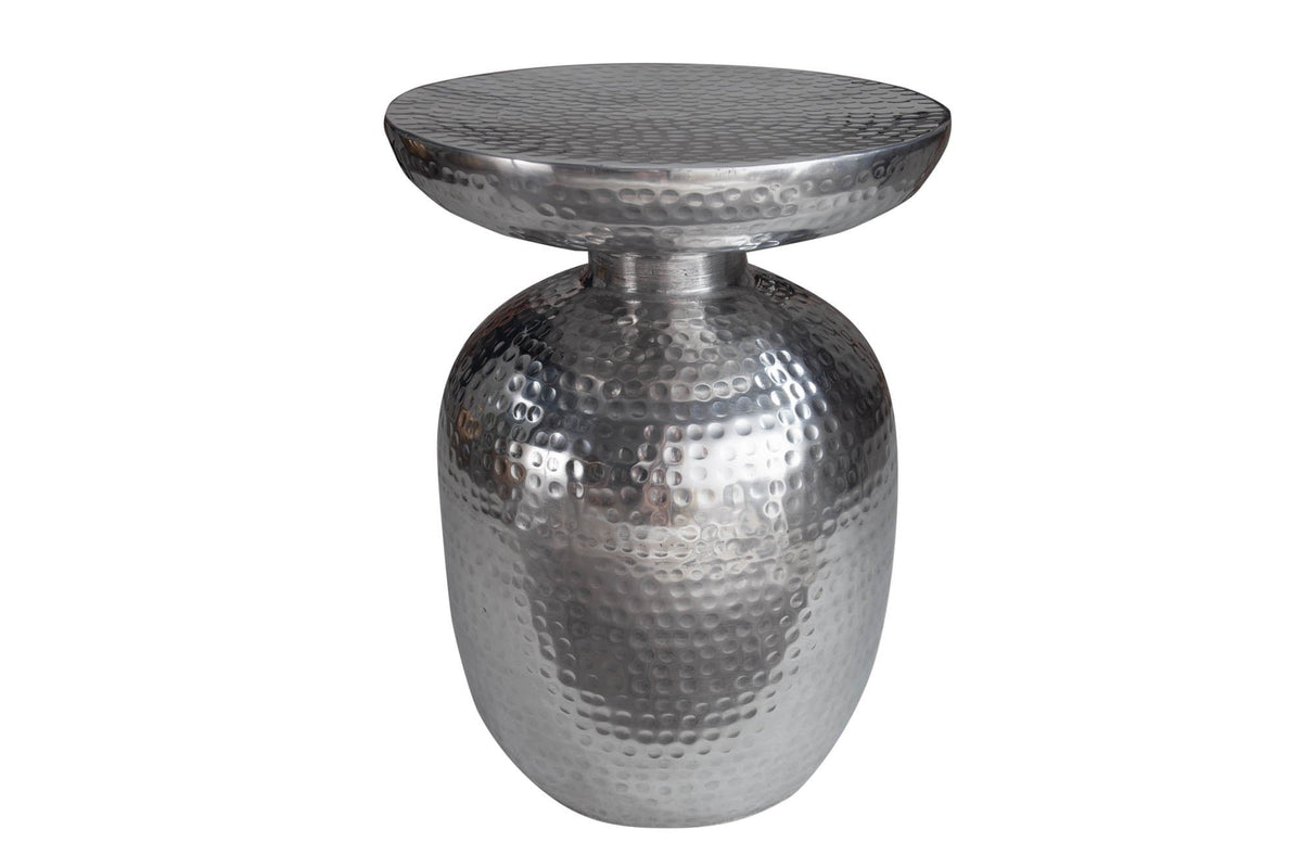 Lerakóasztal - ORIENT ezüst alumínium lerakóasztal 36cm