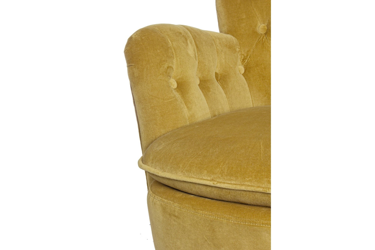 Fotel - ORLINS mustársárga fotel