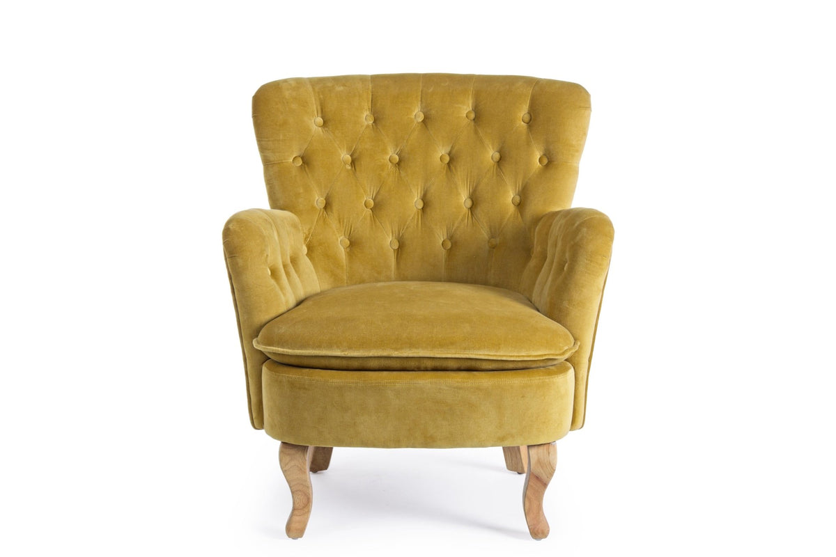 Fotel - ORLINS mustársárga fotel