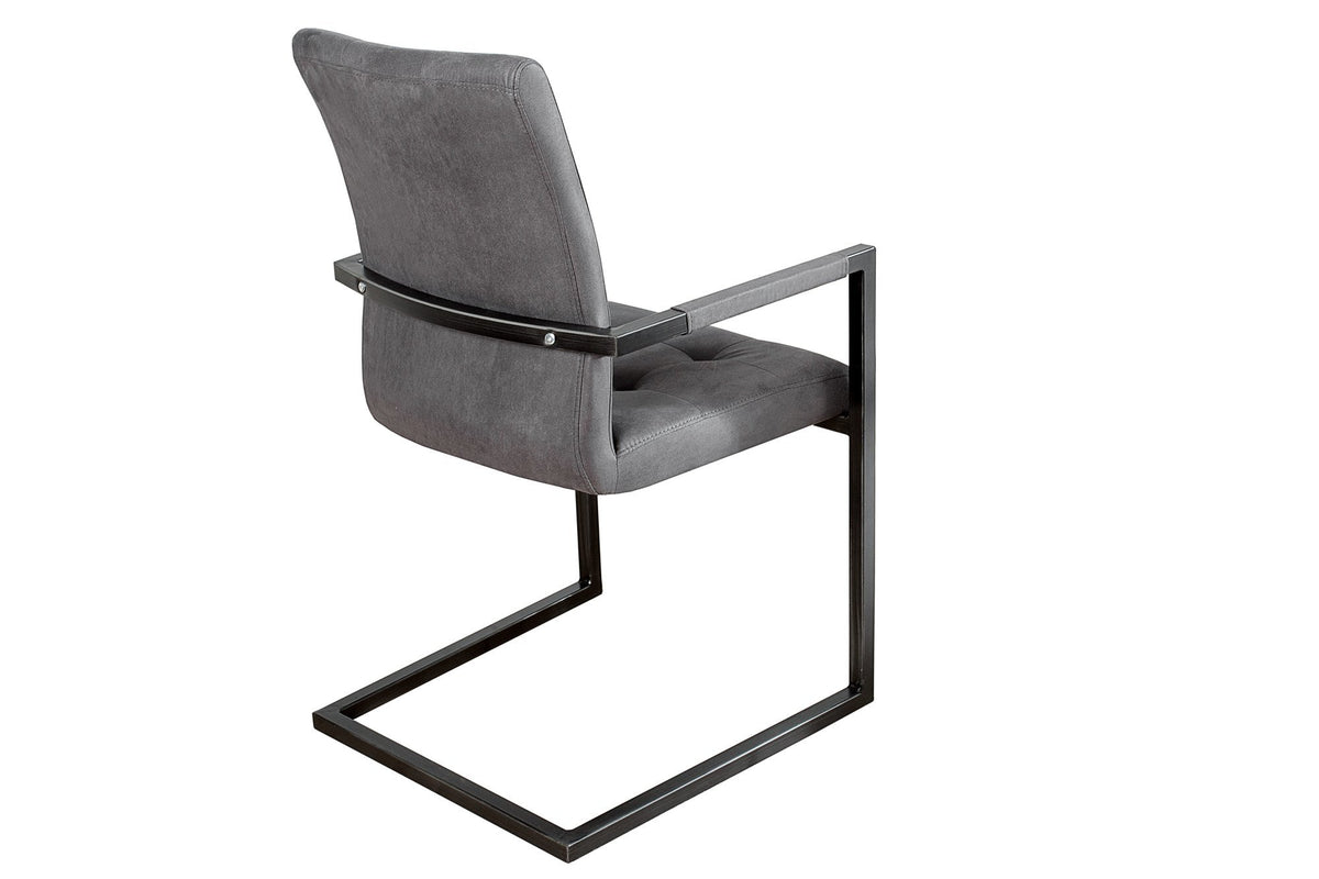 Szék - OXFORD szürke karfás szék
