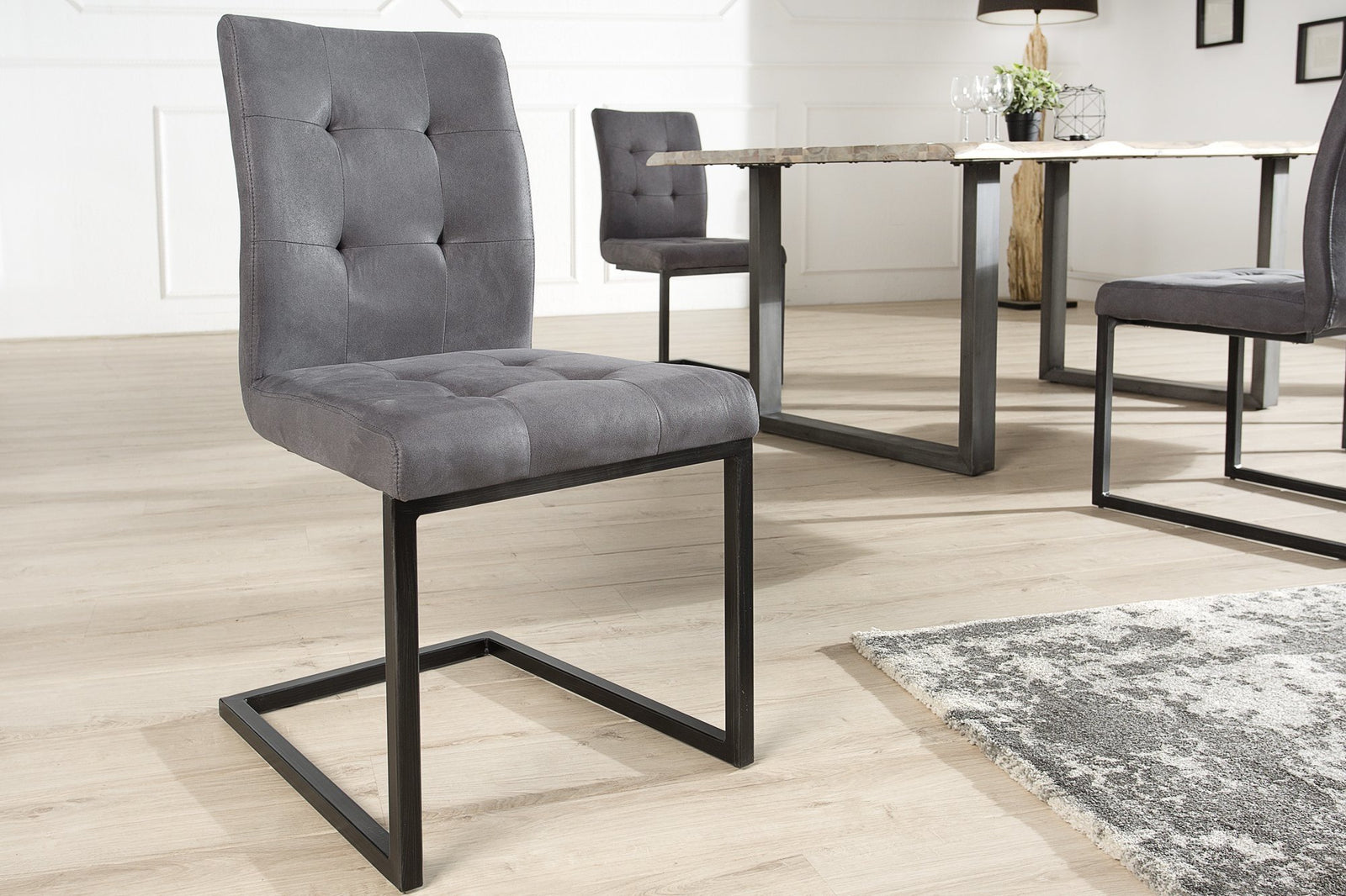 Szék - OXFORD szürke vasvázas szék