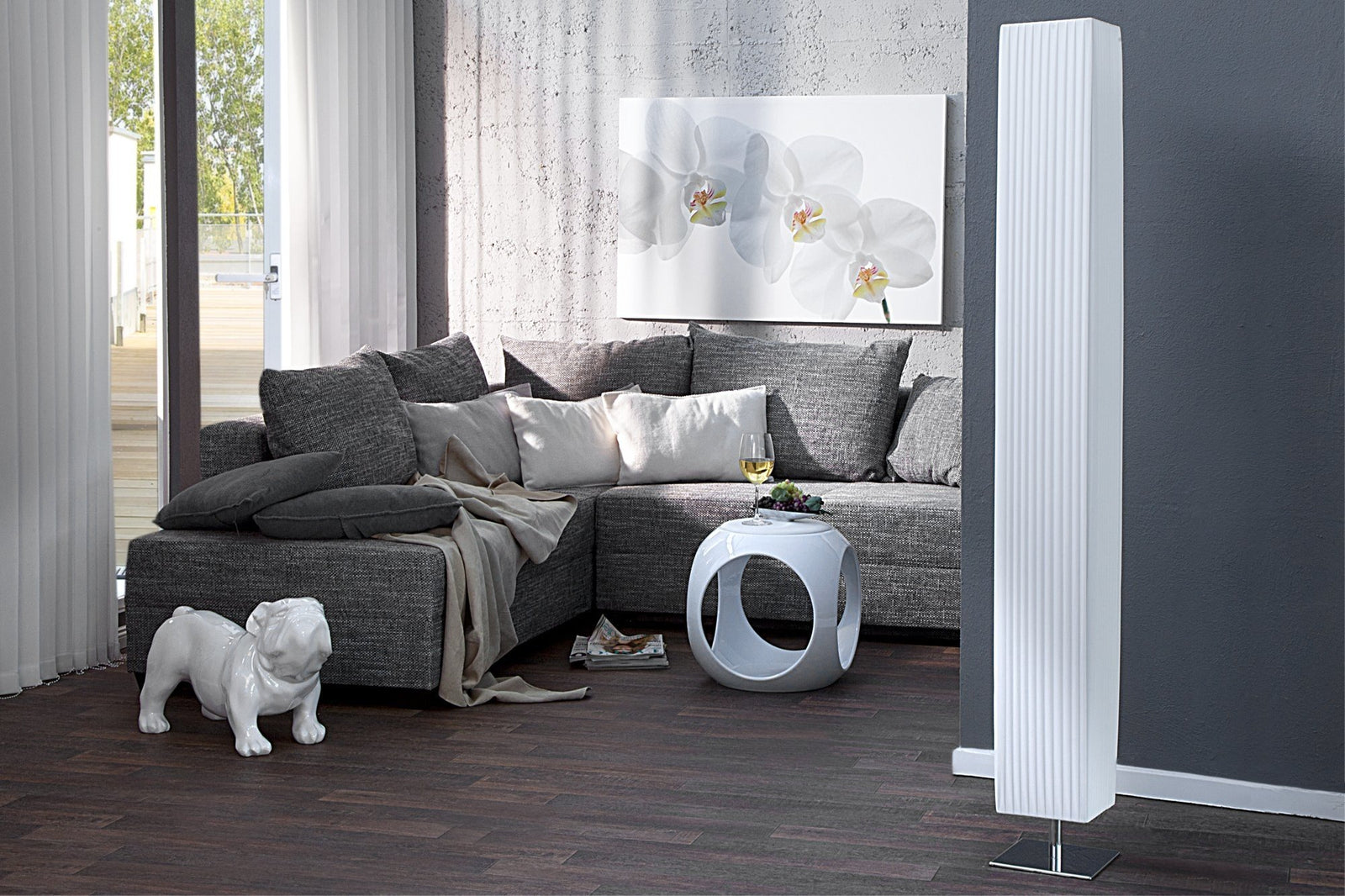 Állólámpa - PARIS fehér állólámpa 160 cm