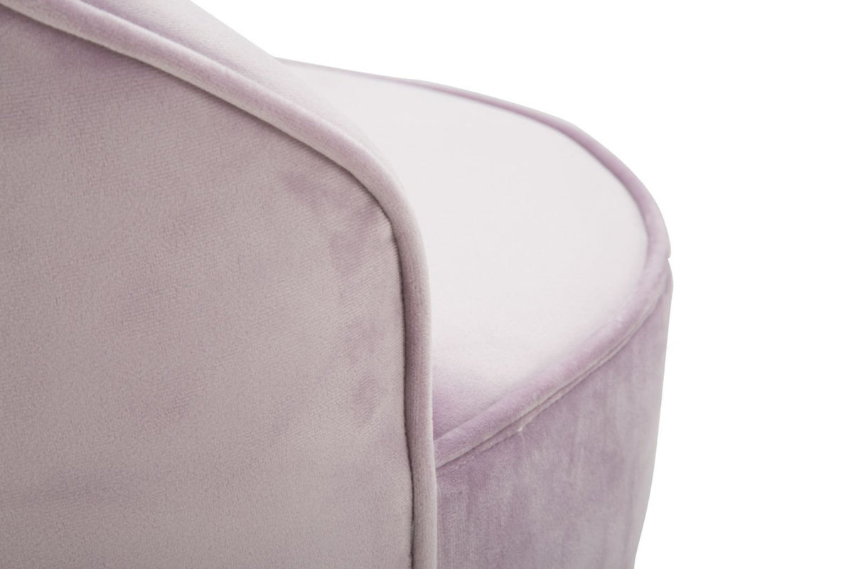 Szék - PARIS rózsaszín és arany bársony szék