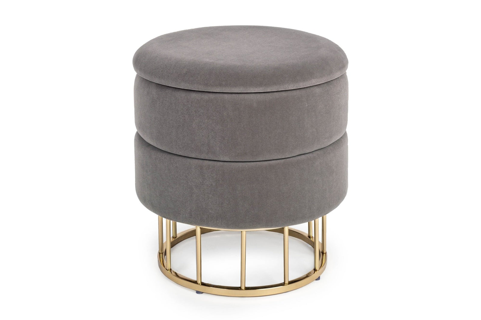 Tárolós puff - PAVLINA sötétszürke tárolós ülőke