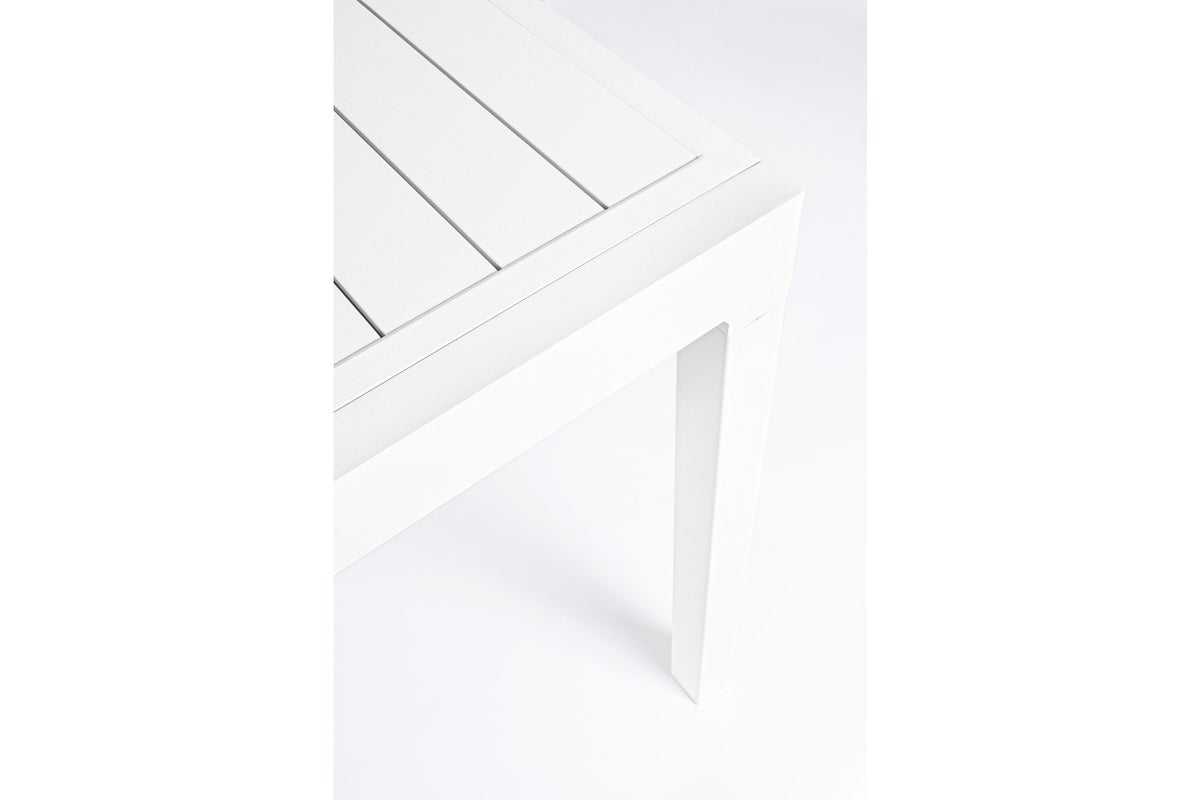Kerti asztal - PELAGIUS fehér alumínium 6 személyes kerti asztal