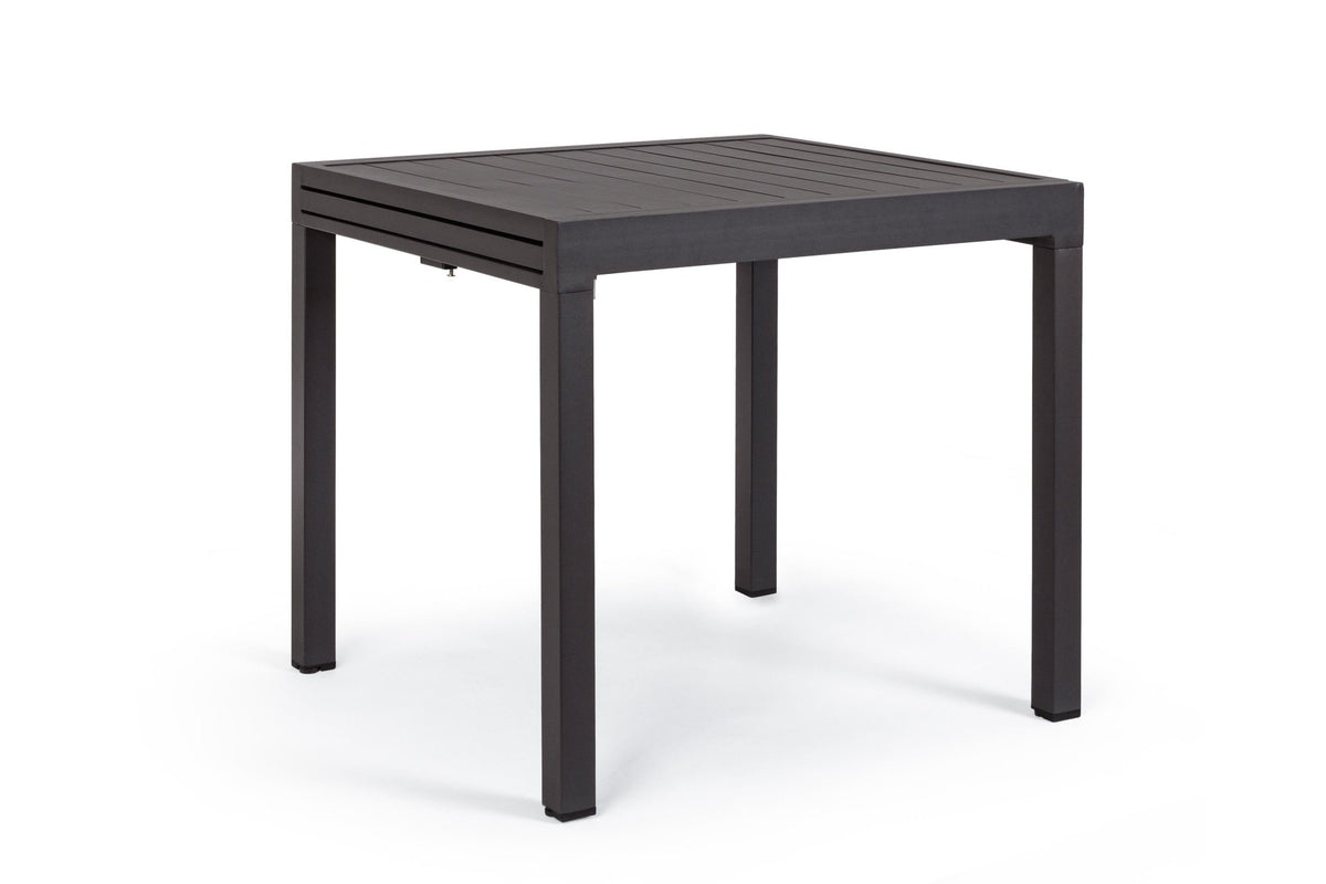 Kerti asztal - PELAGIUS fekete alumínium 6 személyes kerti asztal