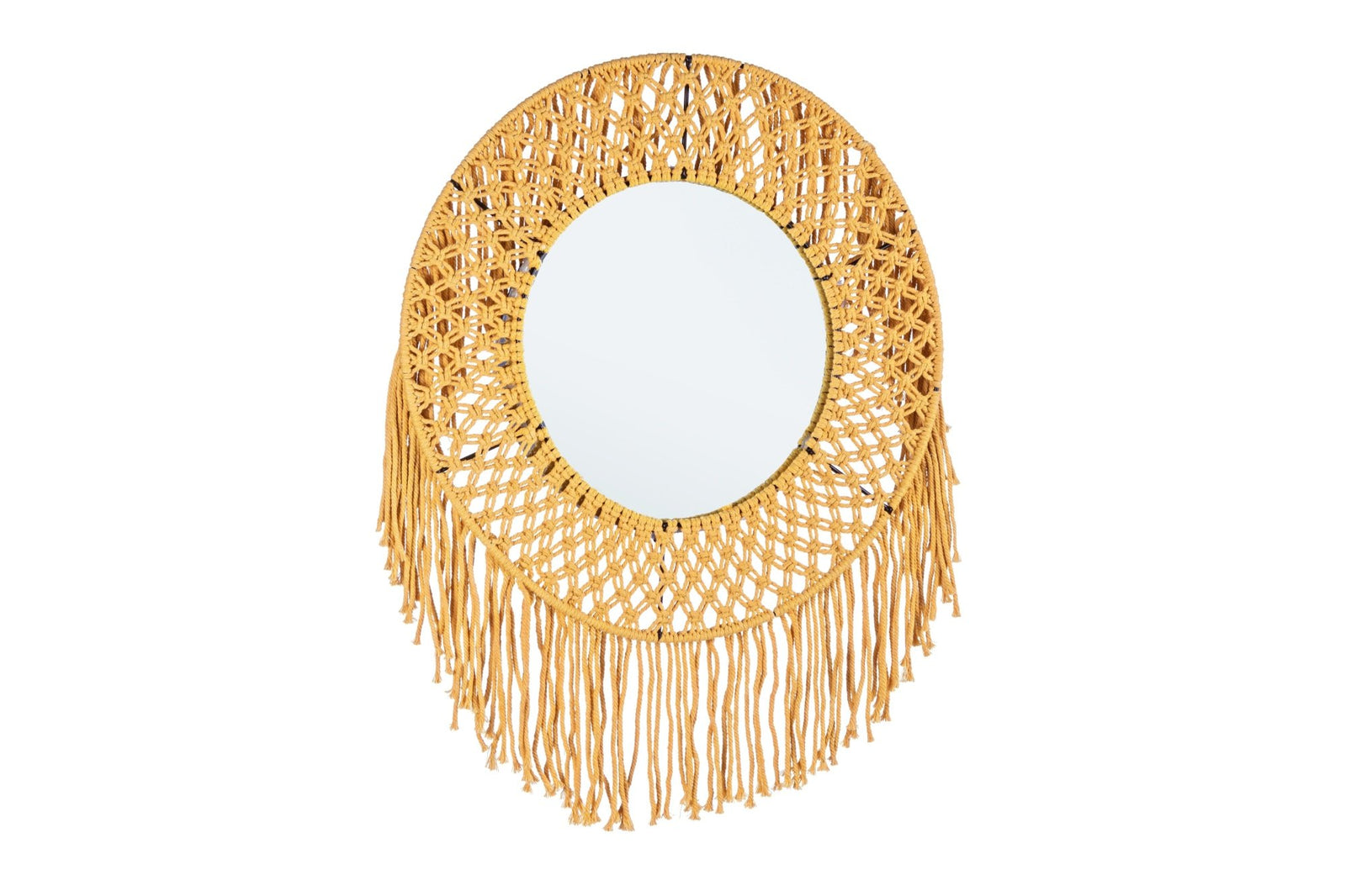 Tükör - PERUVIAN sárga keretes tükör 50cm átmérő