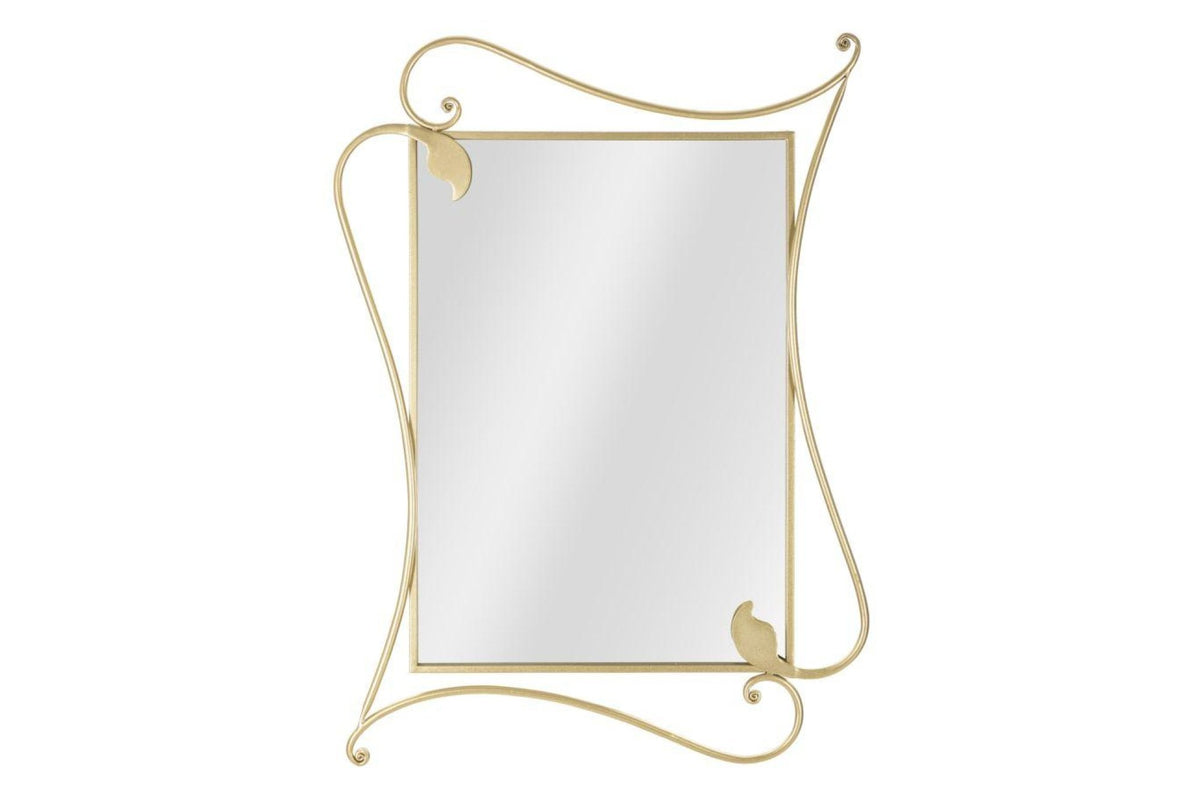 Falitükör - PETAL arany és tükröződő vas falitükör