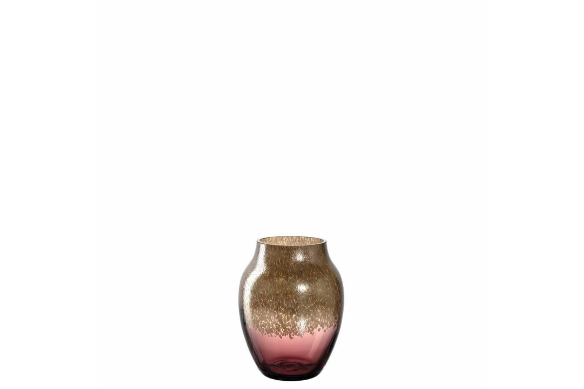 Váza - POESIA váza 16cm burgundy-arany - Leonardo