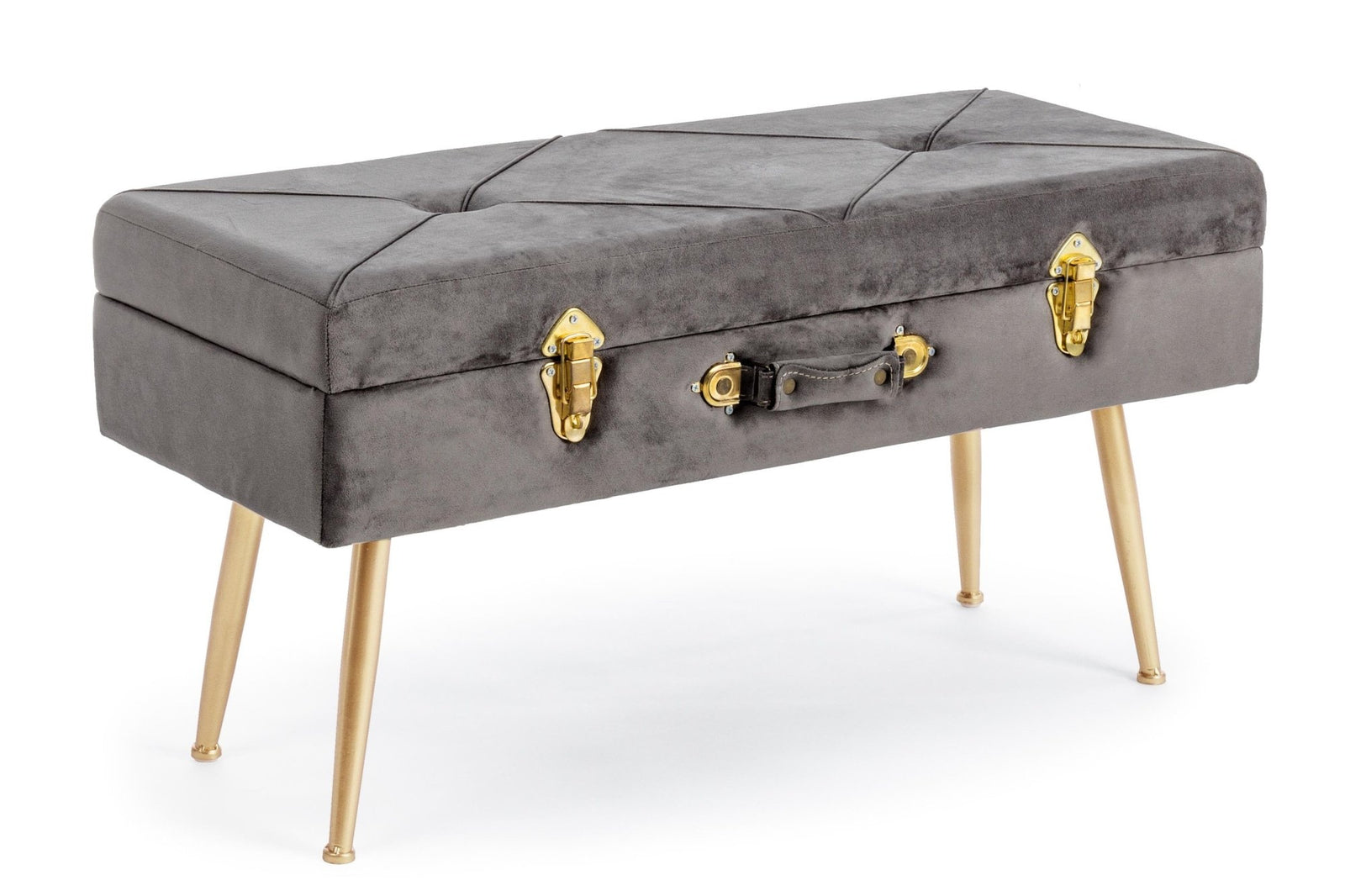 Ülőpad - POLINA szürke ülőpad tárolóval