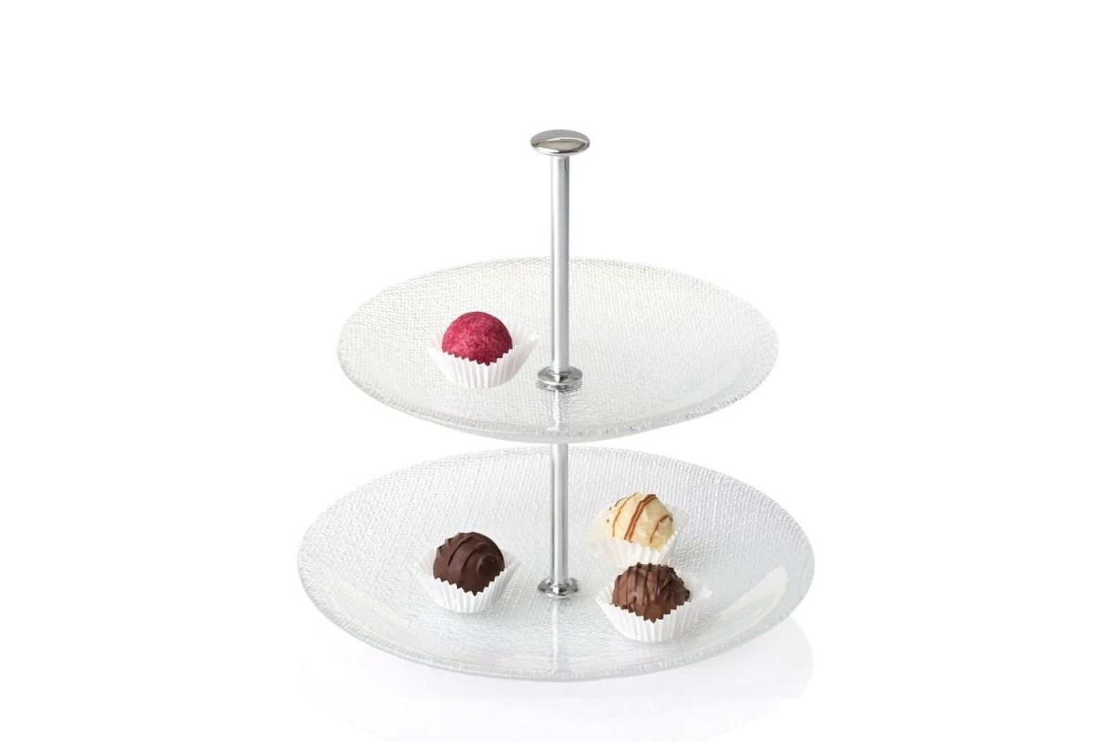 Tortatartó - PRALINA 2szintes kínáló 20cm - Leonardo