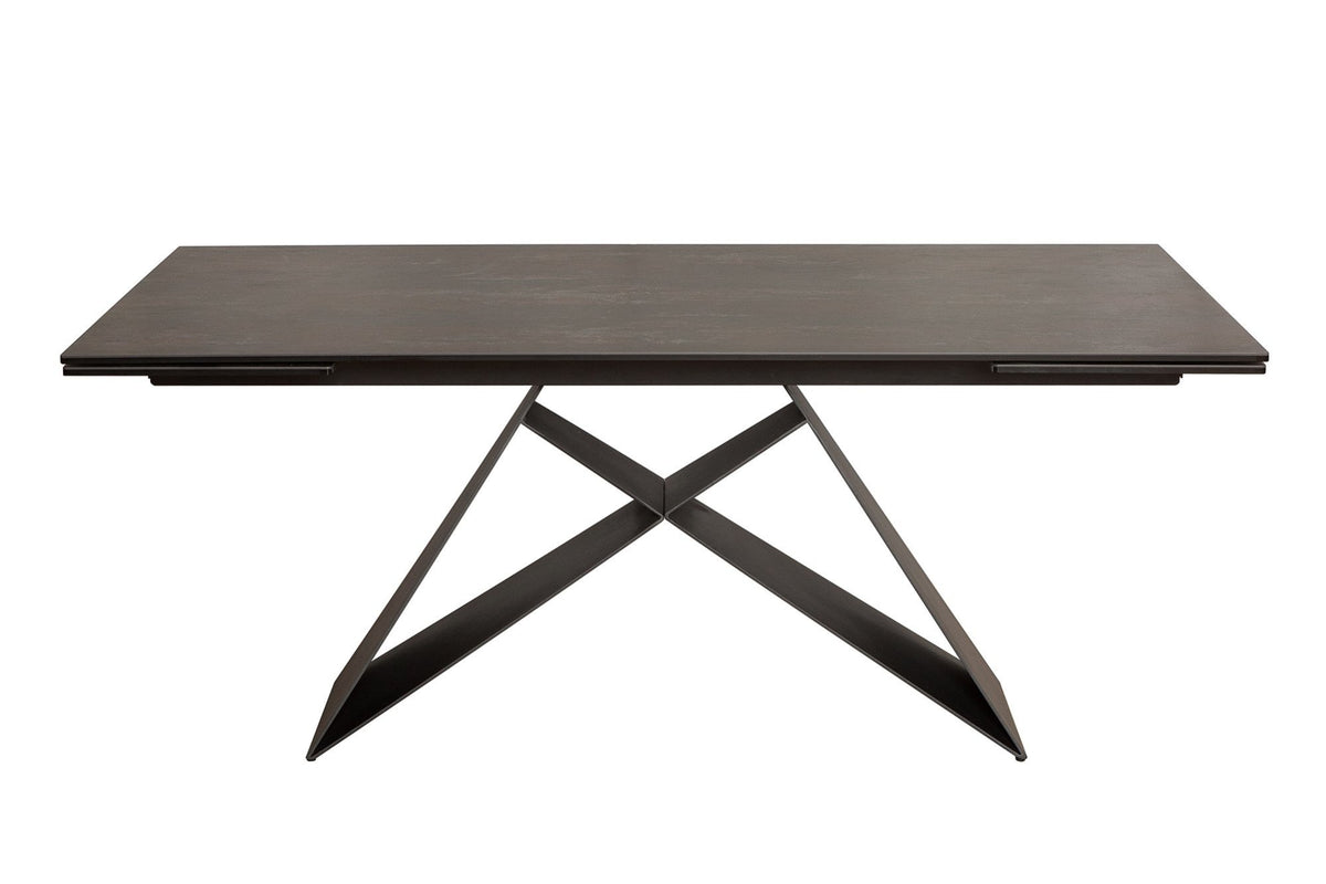 Étkezőasztal - PROMETHEUS fekete étkezőasztal 180-260cm