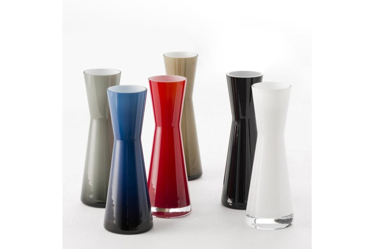 Váza - PUCCINI váza 18cm szürke - Leonardo