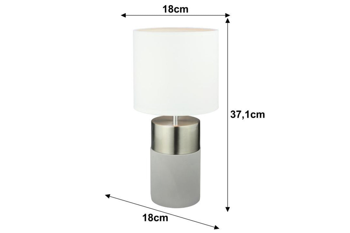 Asztali lámpa - QENNY fehér fém asztali lámpa