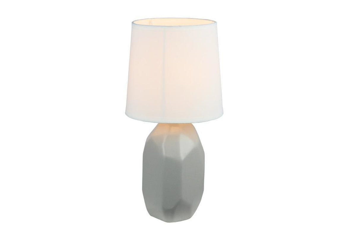 Asztali lámpa - QENNY szürke kerámia asztali lámpa