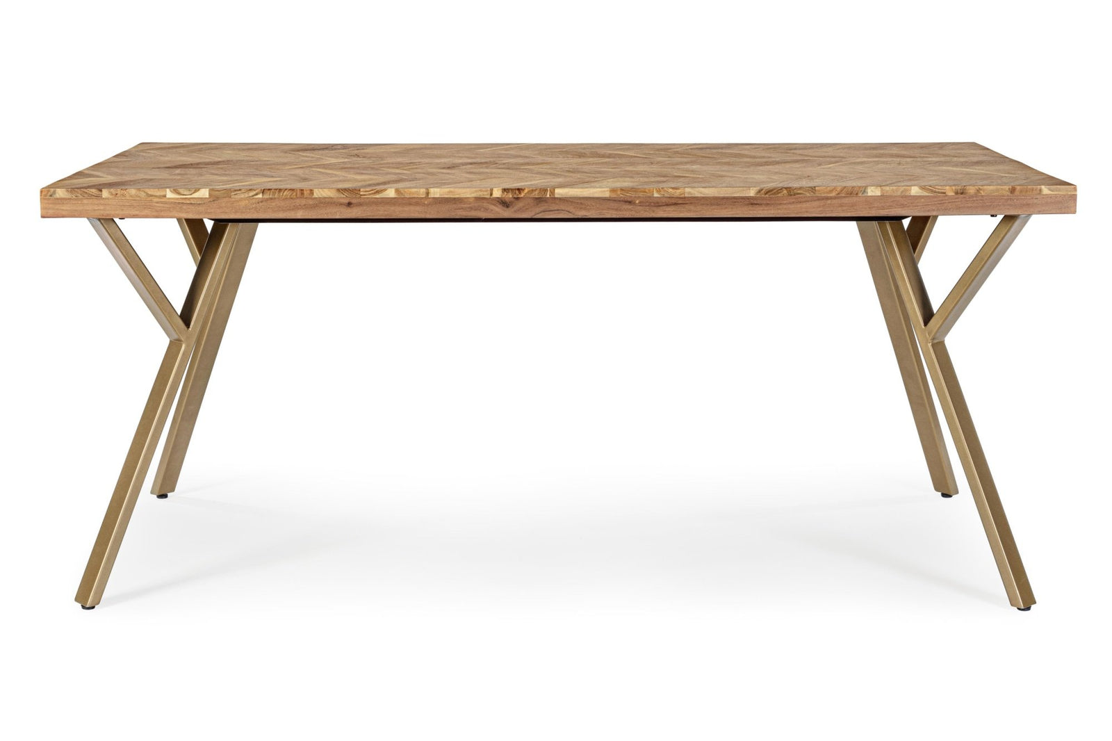 Étkezőasztal - RAIDA 8 személyes barna akácfa étkezőasztal