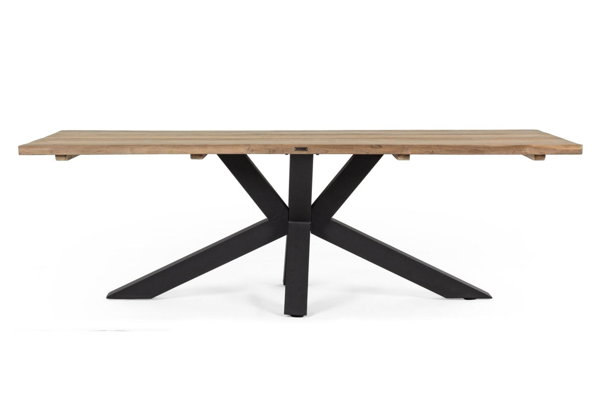 Kerti asztal - RAMSEY II barna tikfa kerti asztal