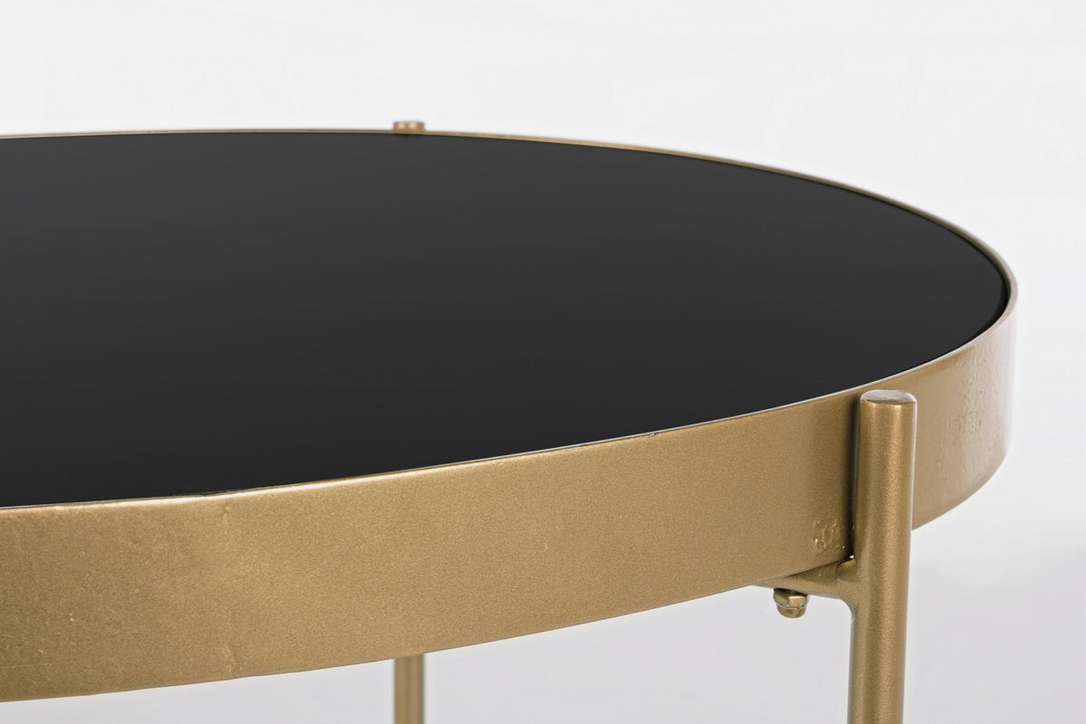 Lerakóasztal - RASHIDA arany lerakóasztal 63x46